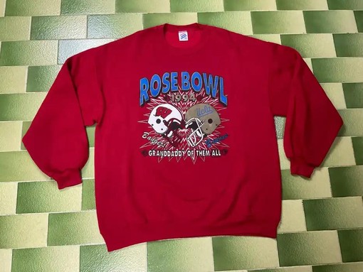 Vintage Style Wisconsin Badgers Sweatshirt - 1994 Rose Bowl Champs with ncaa shirt kids