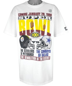 Vintage Super Bowl 30th Steelers vs. Dallas T-Shirt with Starter Logo - Unisex Sport Sweatshirt Hoodie Gift, NCAA Shirts