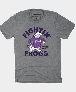 Vintage TCU Fightin' Frogs T-Shirt - NCAA Shirt for Fans, TCU Student Gifts Included