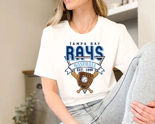Vintage Tampa Bay Baseball Shirt - Tampa Bay Fan Crewneck Sweatshirt for Baseball Fans - Image 3