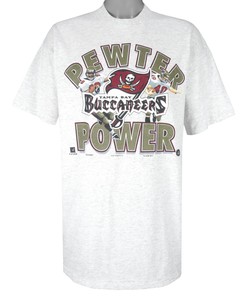 Vintage Tampa Bay Buccaneers Pewter Power T-Shirt - Unisex Sport Sweatshirt Hoodie Gift