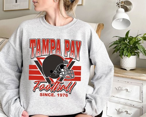 Vintage Tampa Bay Football Shirt - Tampa Bay Football Team Sweatshirt for NFL Fans - Image 2