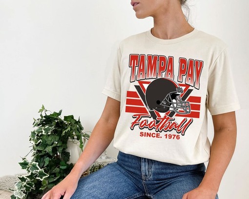 Vintage Tampa Bay Football Shirt - Tampa Bay Football Team Sweatshirt for NFL Fans - Image 4