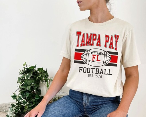 Vintage Tampa Bay Football Sweatshirt - Retro NFL Fan Shirt for Tampa Bay Football - Image 4