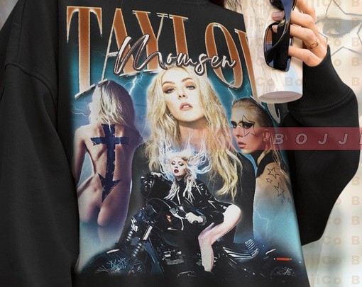 Vintage Taylor Momsen Sweatshirt, Retro 90s Taylor Momsen Homage Sweater - Image 4