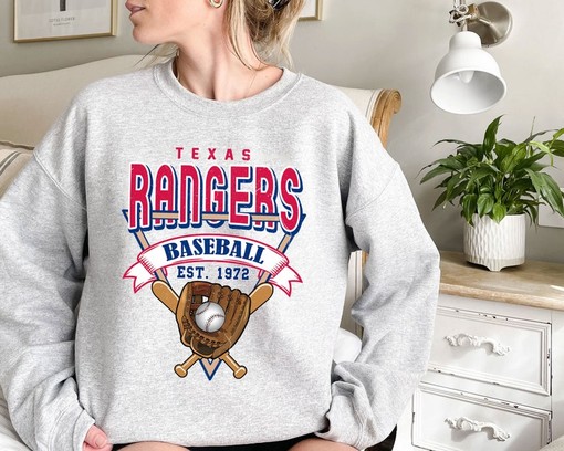 Vintage Texas Baseball Shirt, Texas MLB Shirt, Baseball Fan Gifts, Texas Fan Shirt with NCAA Shirts for Men - Image 2