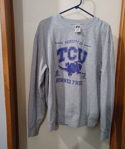 Vintage Texas Christian University Sweatshirt, Perfect for Tcu Students and Horned Frogs Fans
