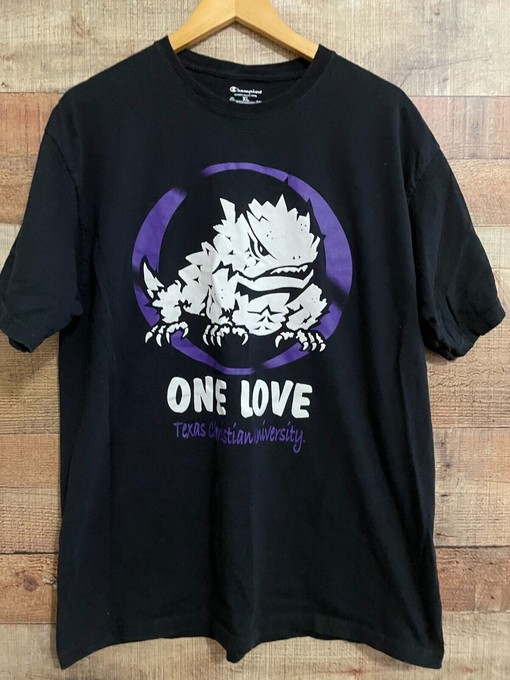 Vintage Texas Christian University Tshirt for Horned Frogs Football Fans, Perfect for Tcu Students