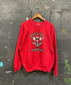 Vintage Texas Tech Crewneck Sweatshirt with NCAA Retro Shirts for Men