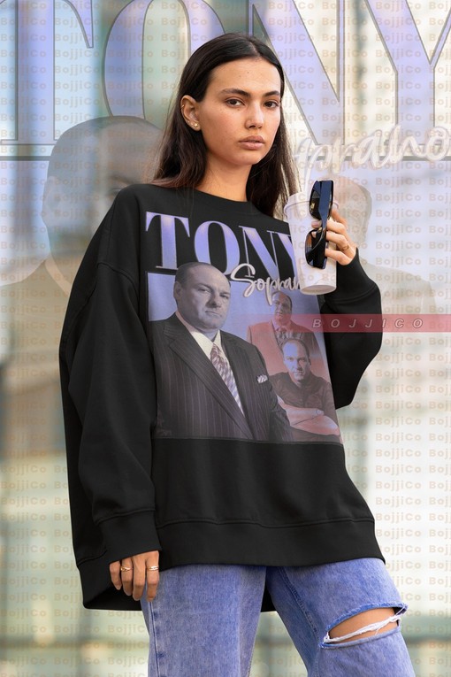 Vintage Tony Soprano Sweatshirt, Retro Homage Sweater for Tony Soprano Fans, 90s Tony Soprano Gift