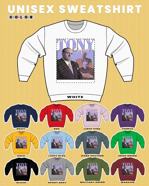 Vintage Tony Soprano Sweatshirt, Retro Homage Sweater for Tony Soprano Fans, 90s Tony Soprano Gift - Image 3