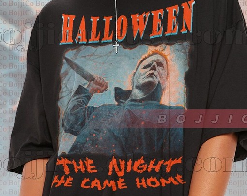 Vintage Trick or Treat Michael Myers Shirt - Homage Tshirt with Jason Voorhees Friday the 13th - Image 2