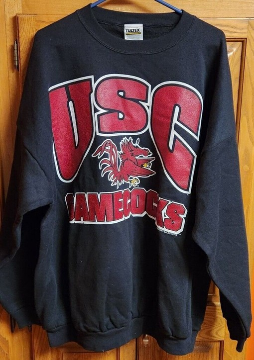 Vintage Tultex NCAA SEC South Carolina Gamecocks Sweatshirt and Hoodie Ideal for NCAA Fans