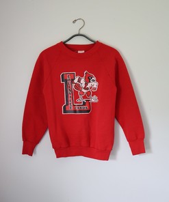 Vintage U Of L Raglan Sweatshirt - 80s