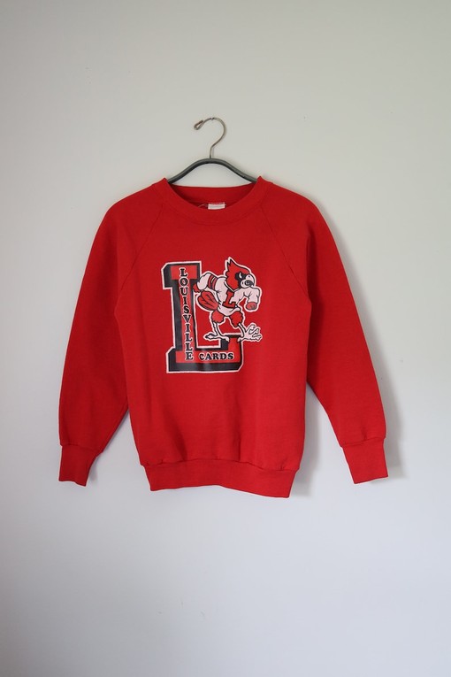 Vintage U Of L Raglan Sweatshirt - 80s