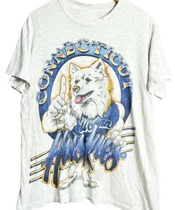 Vintage UConn Huskies Logo T-Shirt - NCAA Fan Gear, University of Connecticut, American University T Shirt