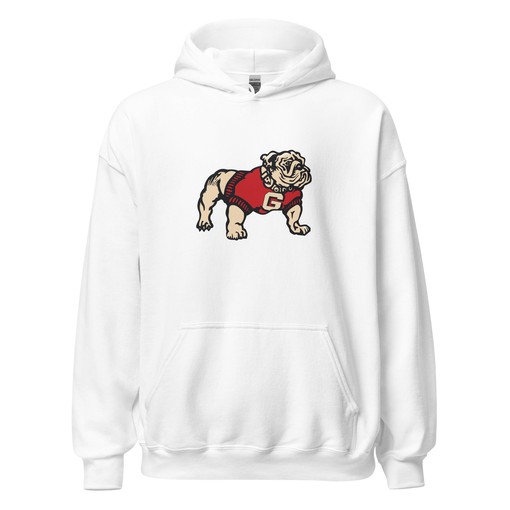 Vintage UGA Classic Bulldog Art Hoodie Sweatshirt - NCAA College Shirts