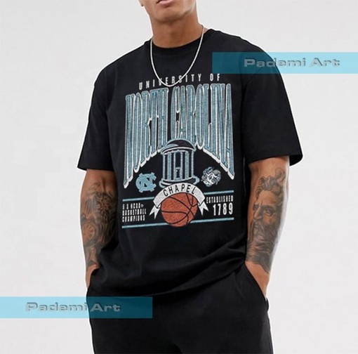 Vintage UNC Chapel Hill Shirt and UNC Basketball Champions Shirt, State University Shirt for NCAA Fans - Image 2