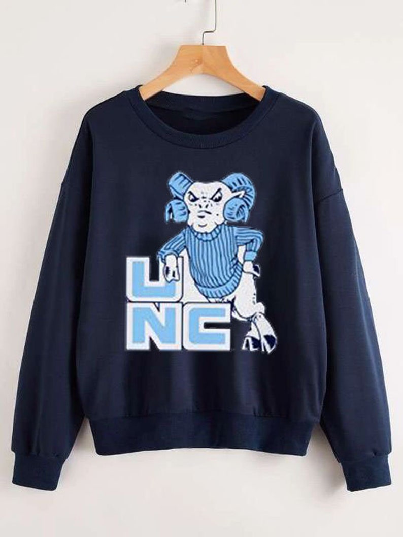 Vintage UNC Ram Sweatshirt - Sport Shirts for Women - Image 3