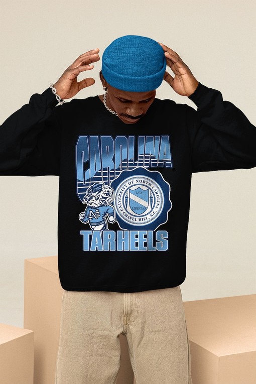 Vintage UNC Tar Heels Flintstone Shirt, NCAA UNC Tar Heels Unisex Shirt and State University Shirt - Image 4