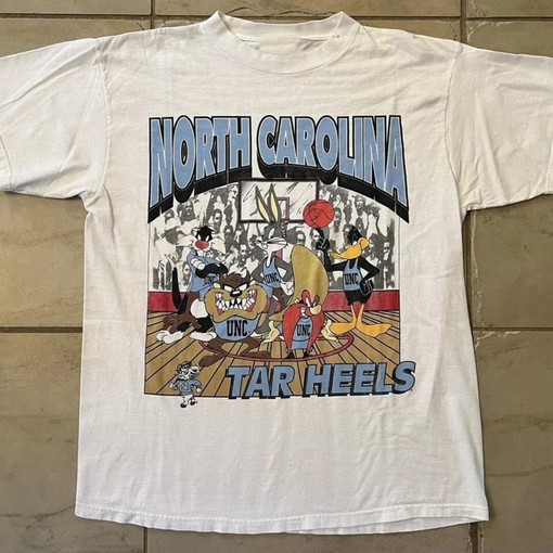Vintage UNC Tar Heels Looney Tunes T-Shirt, NCAA Shirt, Unisex Shirt
