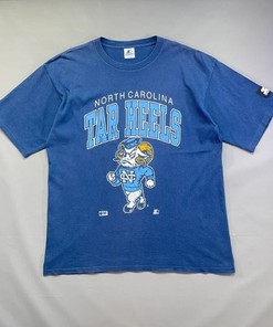 Vintage UNC Tar Heels Mascot Logo Shirt and Hoodie, NCAA UNC Tar Heels Shirt from 90s