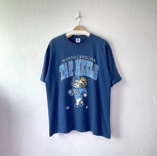 Vintage UNC Tar Heels Mascot Logo Shirt and Hoodie, NCAA UNC Tar Heels Shirt from 90s - Image 2