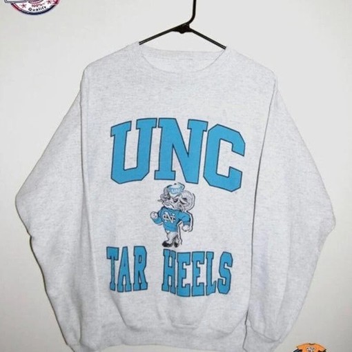 Vintage UNC Tar Heels Mascot Logo Sweatshirt, NCAA UNC Tar Heels Unisex Shirt from University of North Carolina