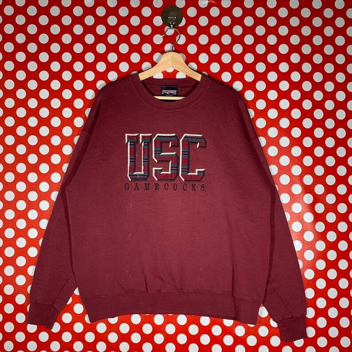 Vintage USC Trojan University Sweatshirt Pullover Hoodie and Shirt Available Ideal for NCAA Fans