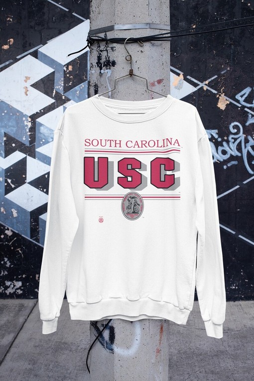 Vintage USC University of South Carolina Sweatshirt, NCAA Shirts for Men and Women