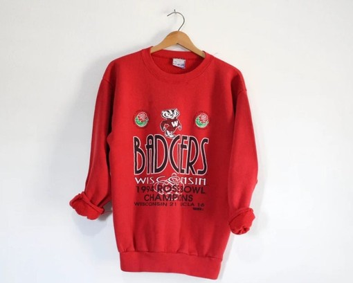 Vintage UW Badgers Rose Bowl 1994 NCAA Fan Sweatshirt - Show Your Support