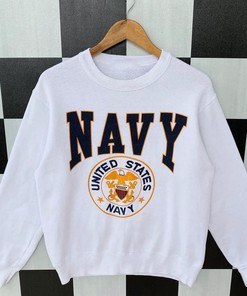 Vintage United States Navy Sweatshirt, Big Logo United States Navy Pullover Shirt, Sport Shirts Unisex