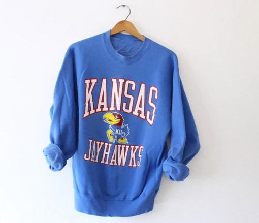 Vintage University Of Kansas Jayhawks Sweatshirt, Great Gift for Fans of Kansas University