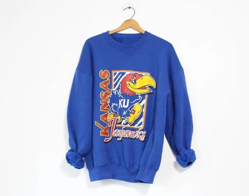 Vintage University Of Kansas Jayhawks Sweatshirt, The Perfect Jayhawks Sweater for Fans