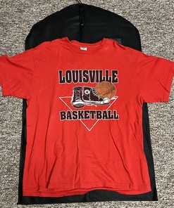 Vintage University Of Louisville Cardinals Converse Sneakers T-Shirt