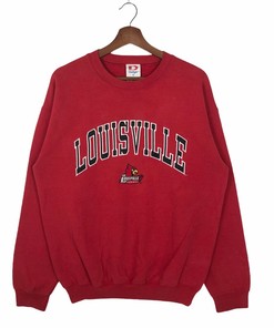 Vintage University Of Louisville Cardinals Crewneck Sweatshirt Print