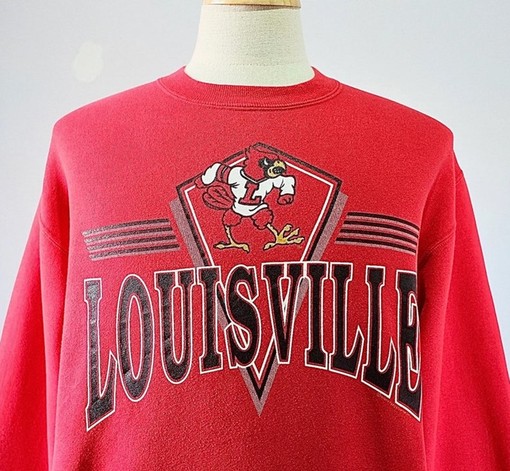 Vintage University Of Louisville Cardinals Sweatshirt - Image 2