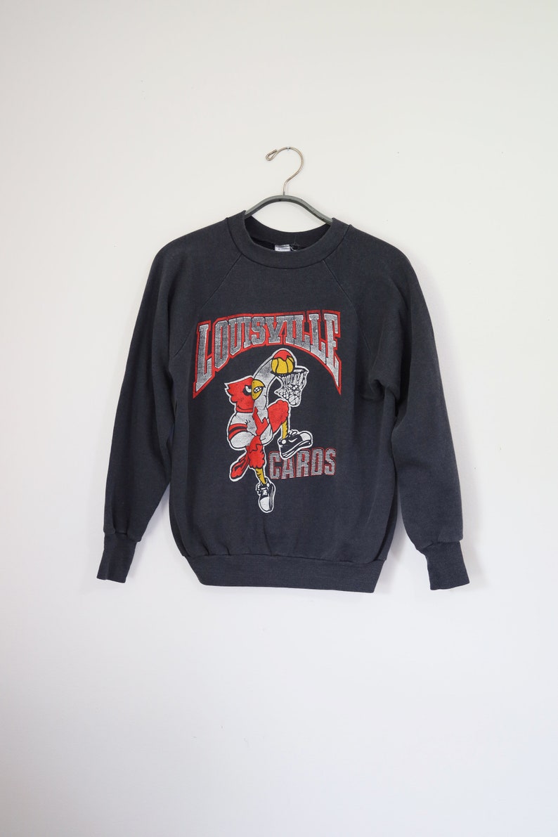 Vintage University Of Louisville Dusty Black Graphic Sweatshirt