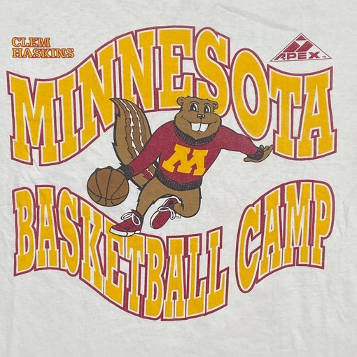 Vintage University Of Minnesota Golden Gophers NCAA T-Shirt Apex One College Basketball, Perfect Gift - Image 2