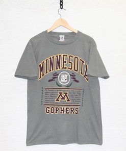 Vintage University Of Minnesota Golden Gophers NCAA T-Shirt, Medium Retro College Shirt Made In USA