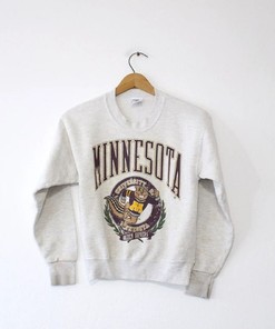 Vintage University Of Minnesota Gophers NCAA Sweatshirt, Great For Minnesota University Football Fans