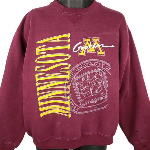 Vintage University Of Minnesota Gophers NCAA Sweatshirt, T-Shirt, Hoodie Full Size Included