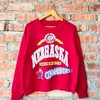 Vintage University Of Nebraska Cornhuskers Football Sweatshirt and Sweater NCAA Shirt