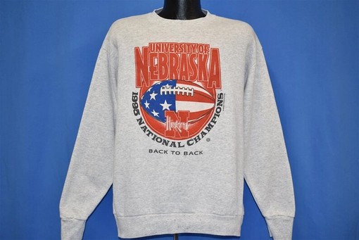 Vintage University Of Nebraska Huskers Sweatshirt Retro Style Unisex Hoodie and T-Shirt NCAA Shirt