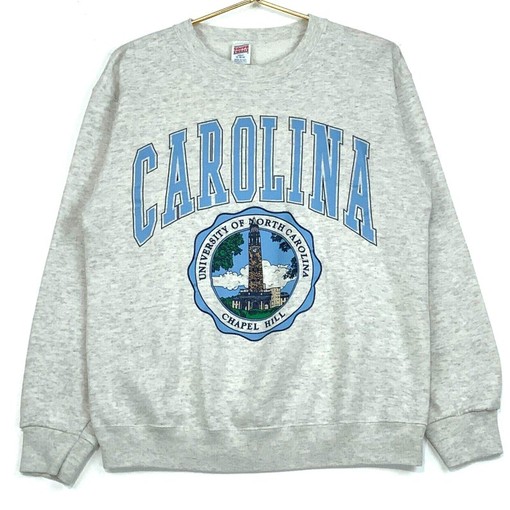 Vintage University Of North Carolina Tar Heels Crewneck Sweatshirt Hoodie Shirt - NCAA Shirts for Men