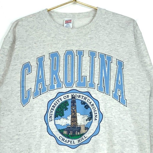 Vintage University Of North Carolina Tar Heels Crewneck Sweatshirt Hoodie Shirt - NCAA Shirts for Men - Image 2