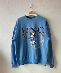 Vintage University Of North Carolina Tar Heels Crewneck Sweatshirt - NCAA Shirts for Men