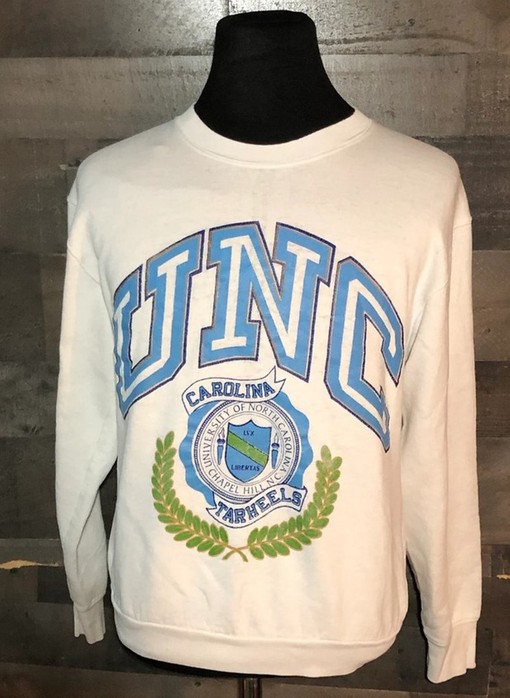 Vintage University Of North Carolina UNC Tar Heels Sweatshirt - American University T Shirt