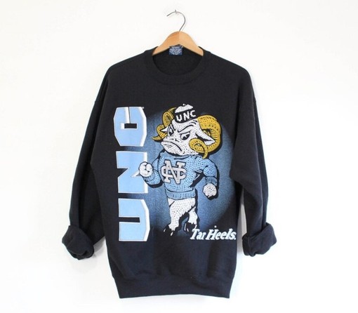 Vintage University Of North Carolina UNC Tar Heels Sweatshirt - College Shirts For Men