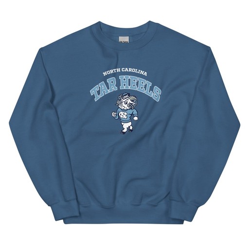 Vintage University Of North Carolina Unisex Tar Heels Crewneck Sweatshirt - American University Shirt - Image 3